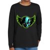 Youth Heavy Cotton 100% Cotton Long Sleeve T Shirt Thumbnail