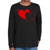 Youth Heavy Cotton 100% Cotton Long Sleeve T Shirt Thumbnail