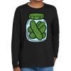 Youth Heavy Cotton 100% Cotton Long Sleeve T Shirt Thumbnail