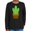 Youth Heavy Cotton 100% Cotton Long Sleeve T Shirt Thumbnail
