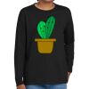 Youth Heavy Cotton 100% Cotton Long Sleeve T Shirt Thumbnail